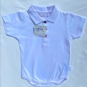 NWT Mini Mimo Unisex Baby One Piece White Medium